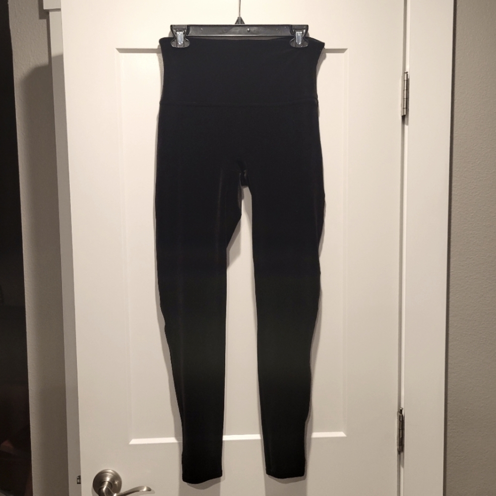 Spanx Black Velvet Leggings